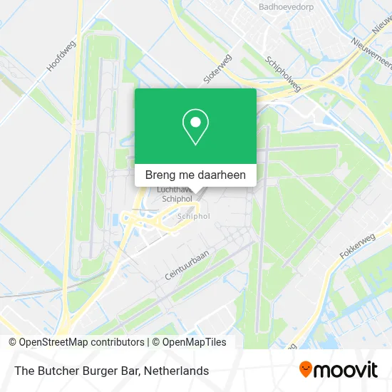 The Butcher Burger Bar kaart