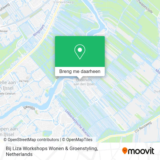 Bij Liza Workshops Wonen & Groenstyling kaart