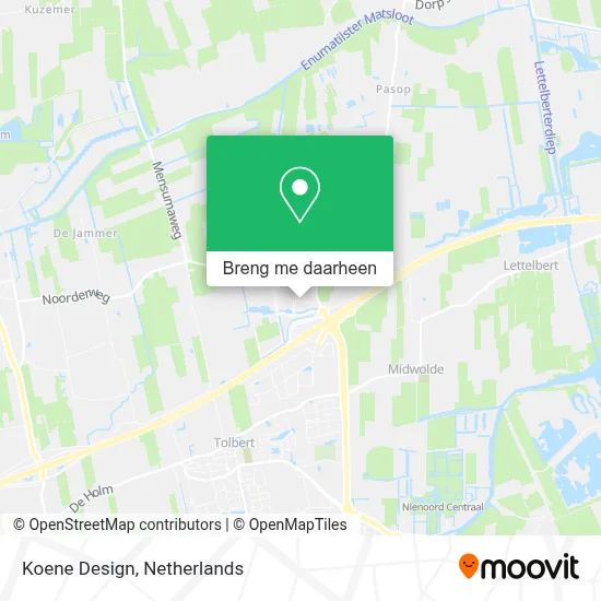 Koene Design kaart