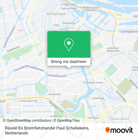 Rijwiel En Bromfietshandel Paul Schellekens kaart