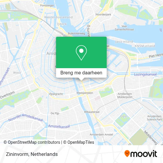 Zininvorm kaart