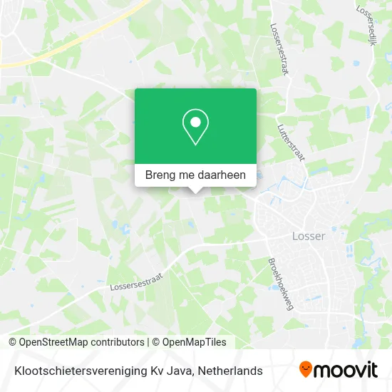 Klootschietersvereniging Kv Java kaart