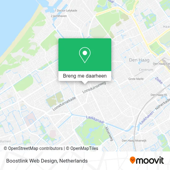 Boostlink Web Design kaart