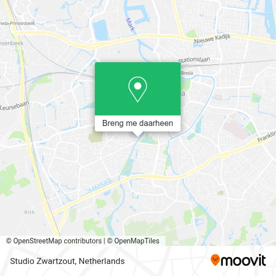 Studio Zwartzout kaart