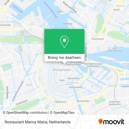 Restaurant Mama Maria kaart