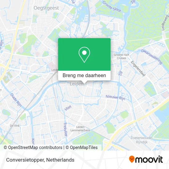 Conversietopper kaart