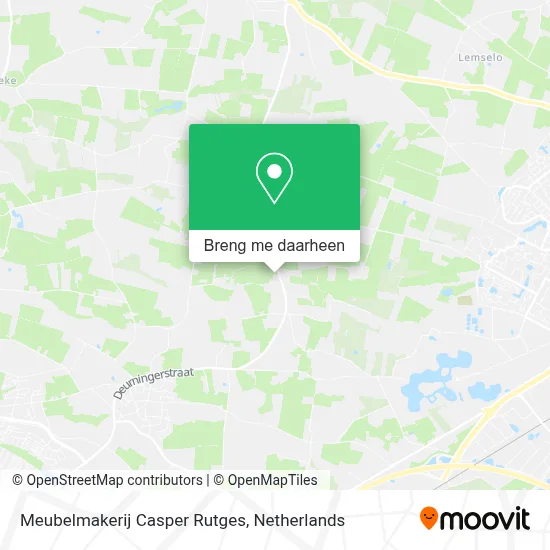 Meubelmakerij Casper Rutges kaart
