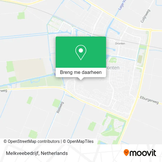 Melkveebedrijf kaart