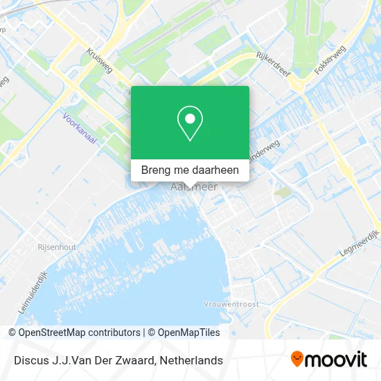 Discus J.J.Van Der Zwaard kaart