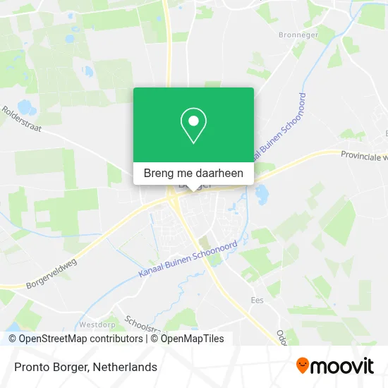 Pronto Borger kaart