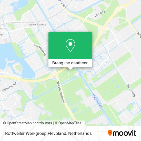Rottweiler Werkgroep Flevoland kaart