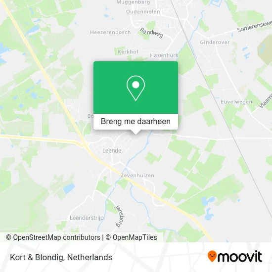 Kort & Blondig kaart