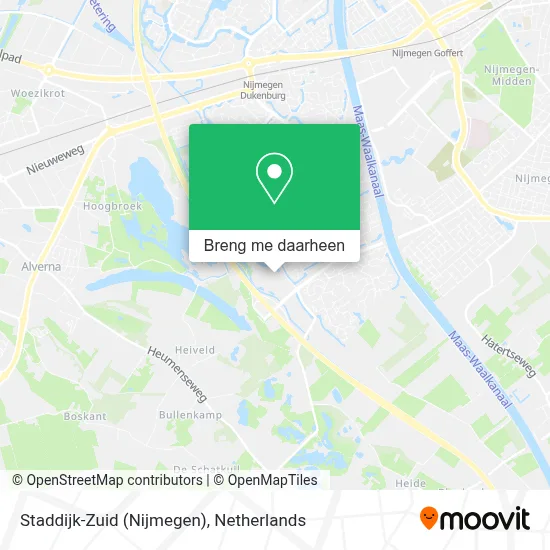 Staddijk-Zuid (Nijmegen) kaart