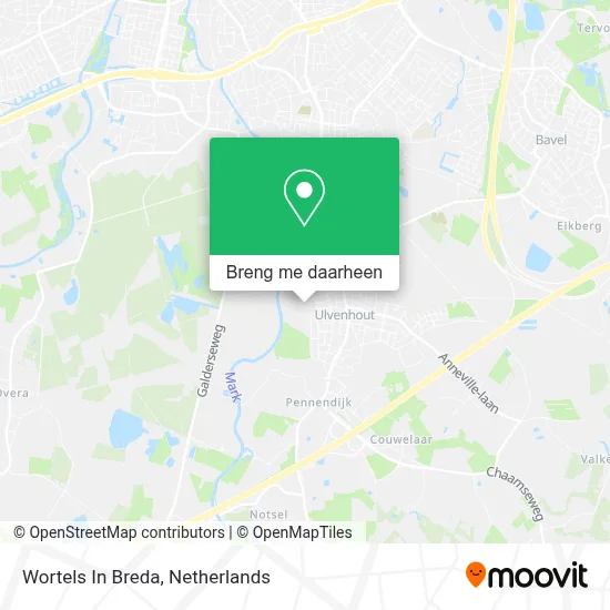 Wortels In Breda kaart