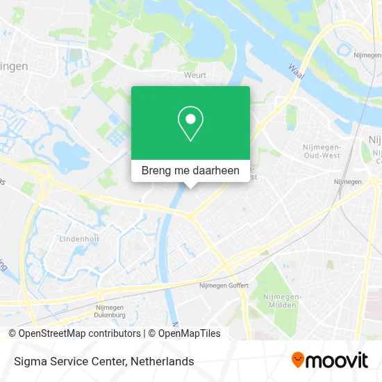 Sigma Service Center kaart