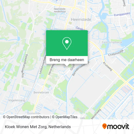 Kloek Wonen Met Zorg kaart