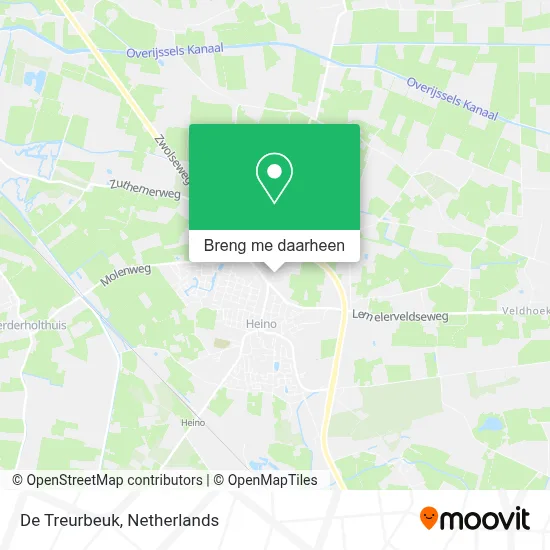 De Treurbeuk kaart