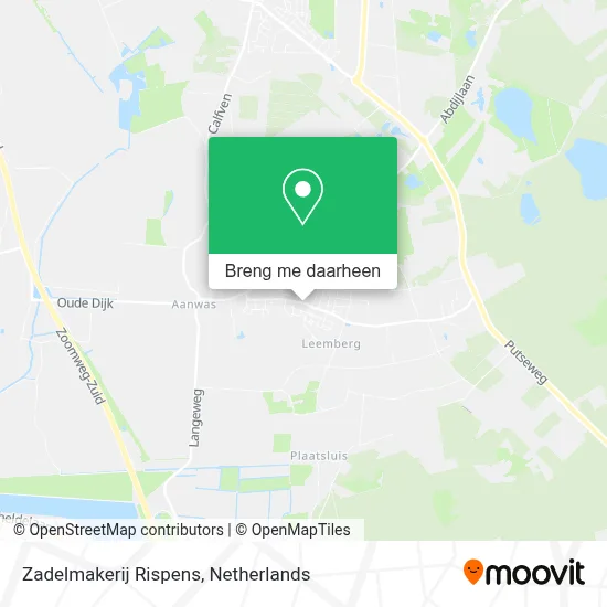 Zadelmakerij Rispens kaart
