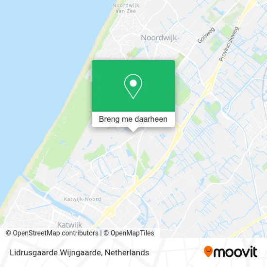 Lidrusgaarde Wijngaarde kaart