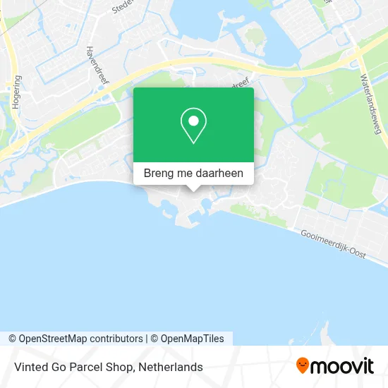 Vinted Go Parcel Shop kaart