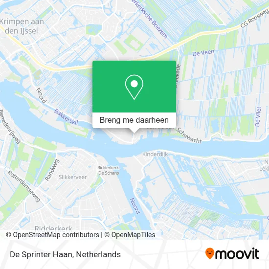 De Sprinter Haan kaart