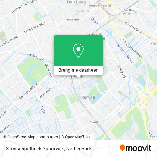 Serviceapotheek Spoorwijk kaart