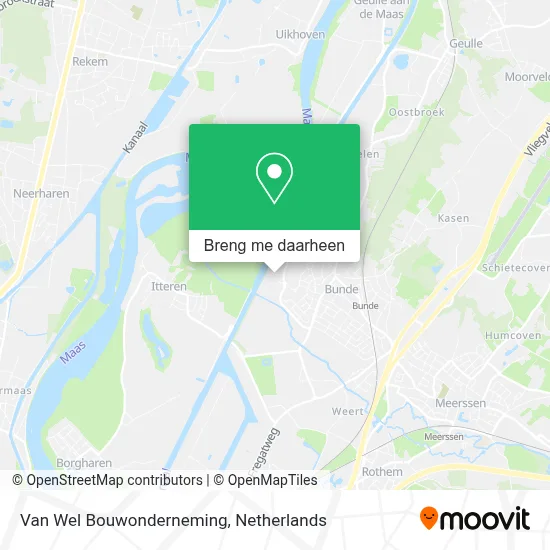 Van Wel Bouwonderneming kaart