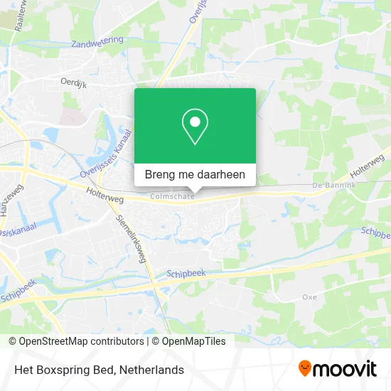 Het Boxspring Bed kaart