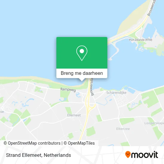 Strand Ellemeet kaart