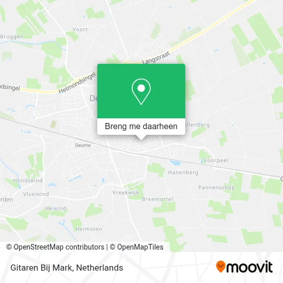Gitaren Bij Mark kaart