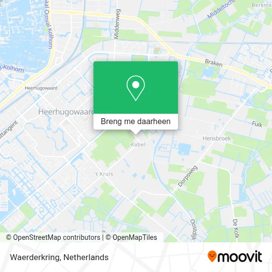 Waerderkring kaart