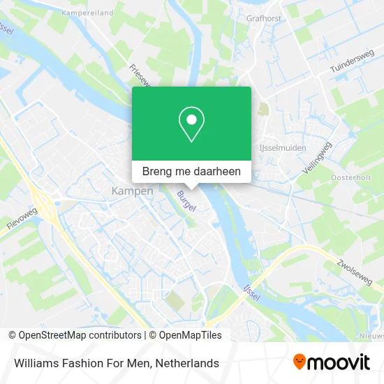 Williams Fashion For Men kaart