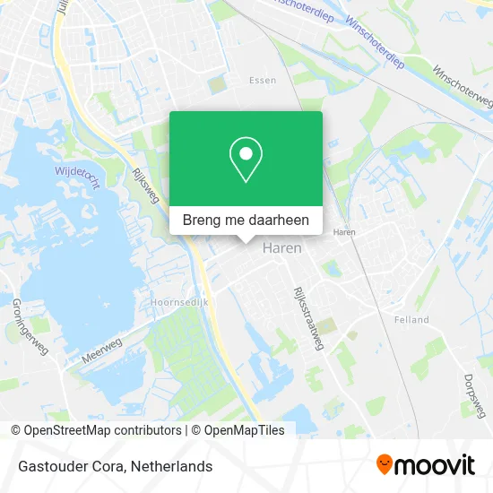Gastouder Cora kaart