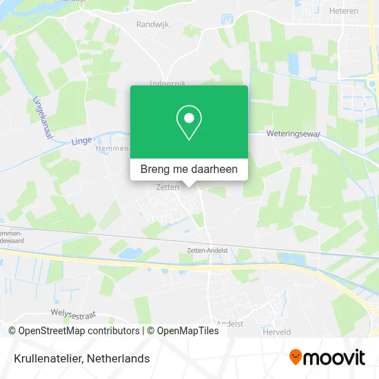 Krullenatelier kaart