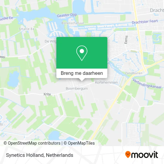Synetics Holland kaart