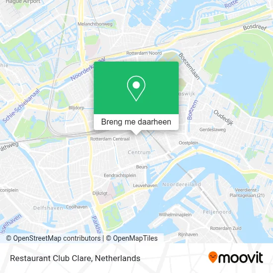 Restaurant Club Clare kaart