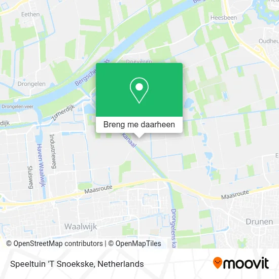 Speeltuin 'T Snoekske kaart