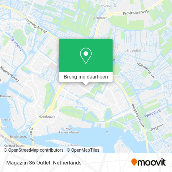 Magazijn 36 Outlet kaart