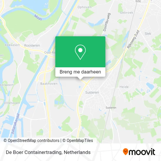 De Boer Containertrading kaart