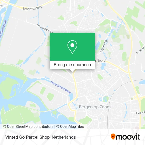 Vinted Go Parcel Shop kaart