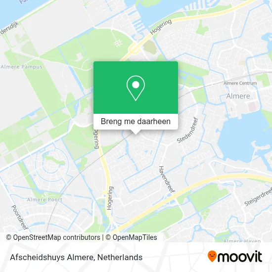 Afscheidshuys Almere kaart