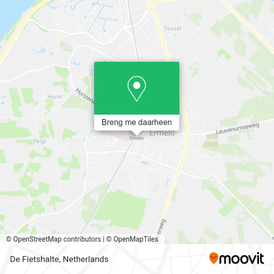 De Fietshalte kaart