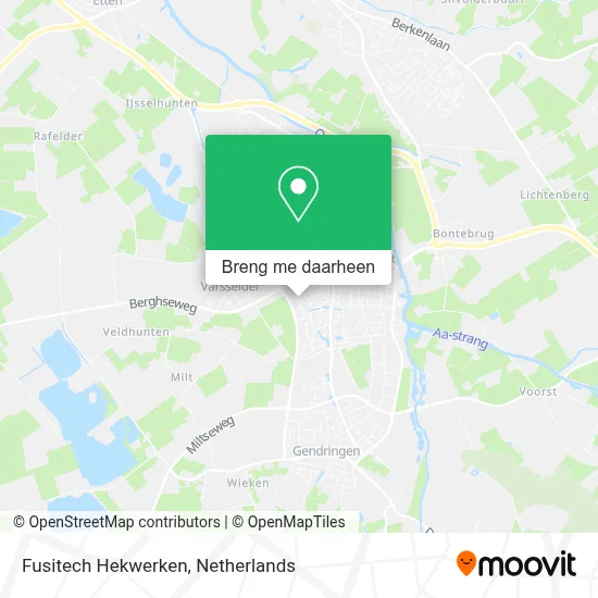 Fusitech Hekwerken kaart