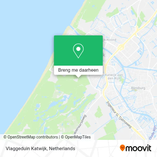 Vlaggeduin Katwijk kaart