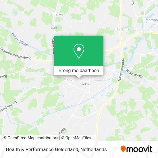 Health & Performance Gelderland kaart