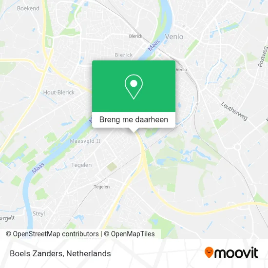 Boels Zanders kaart