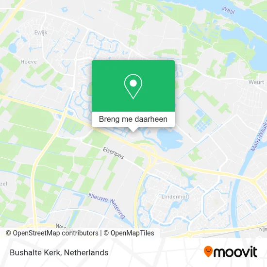 Bushalte Kerk kaart