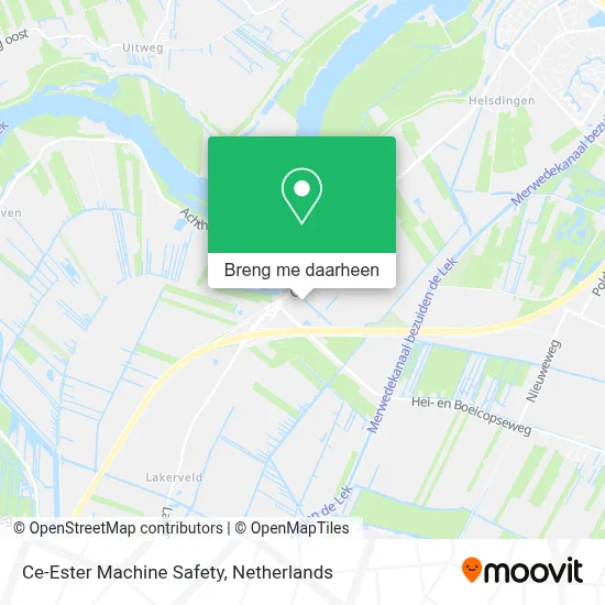 Ce-Ester Machine Safety kaart