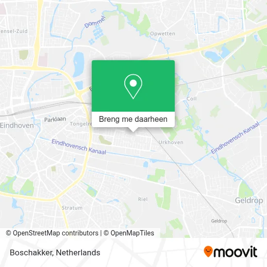 Boschakker kaart