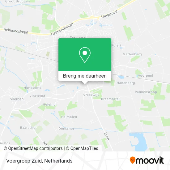 Voergroep Zuid kaart